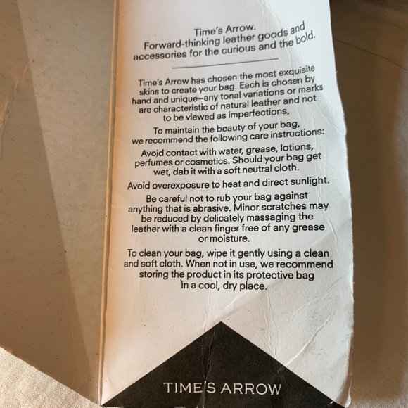 Time's Arrow black leather  'Ava Satchel' handbag with sheep fur handle - Picture 8 of 11